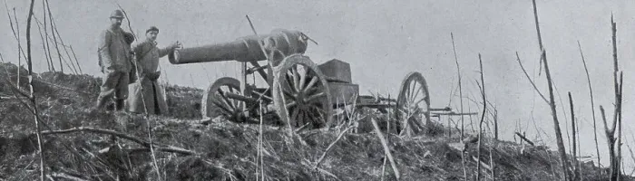 Framed Print : Abandoned German 150 cannon, April 1917