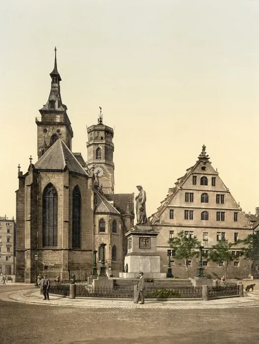 Framed Print : The Abbey Church in Stuttgart, Baden-Wuerttemberg
