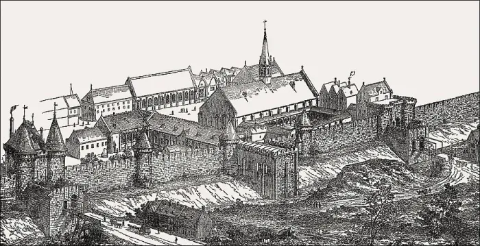 Framed Print : The Abbey of St Genevieve, Abbaye-Sainte-Genevieve