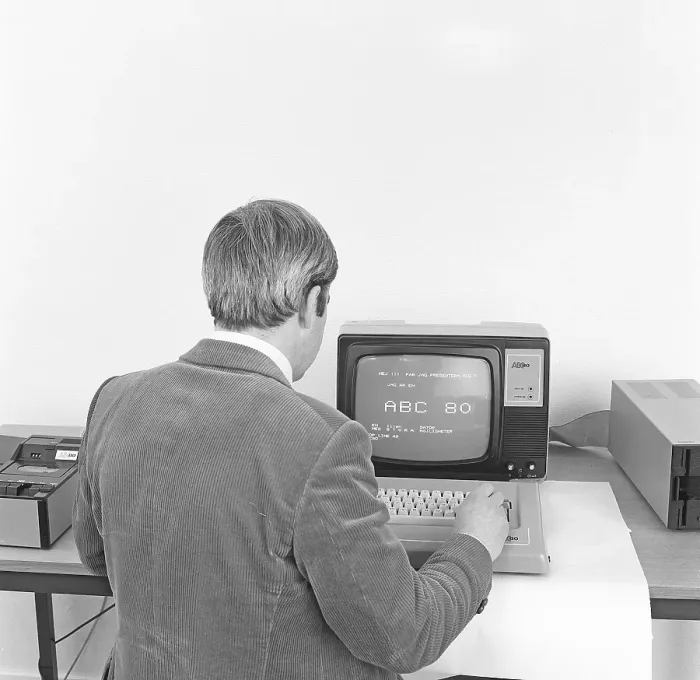 Framed Print : ABC 80. Advanced Basic Computer 80 was a personal computer engineered by the Swedish corporation Dataindustrier