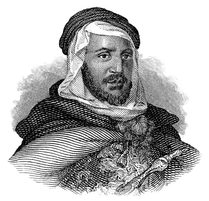 Framed Print : Abdelkader ibn Muhieddine, the Emir Abdelkader or Abdelkader El Djezairi