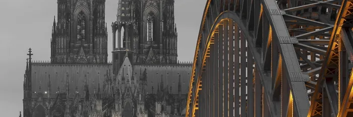 Framed Print : Abendstimmung am Kolner Dom