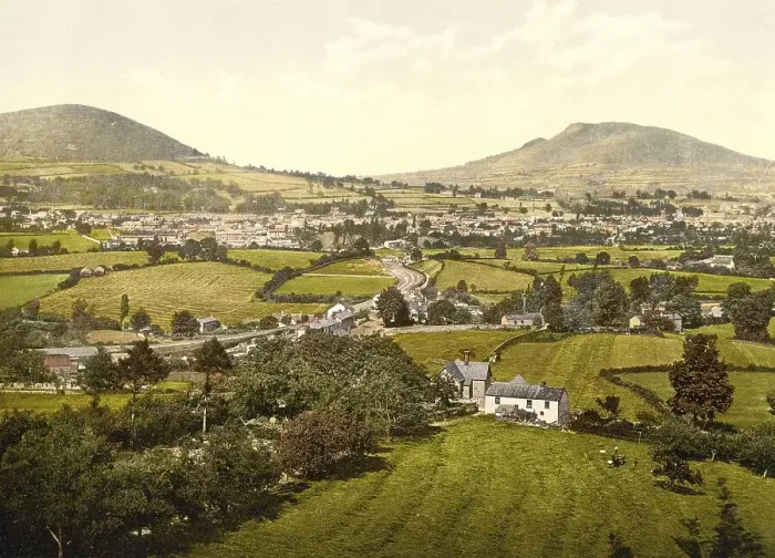 Framed Print : Abergavenny, holy mountains, in Monmouthshire