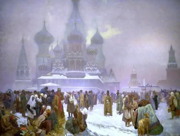 Framed Print : The Abolition of Serfdom in Moscow