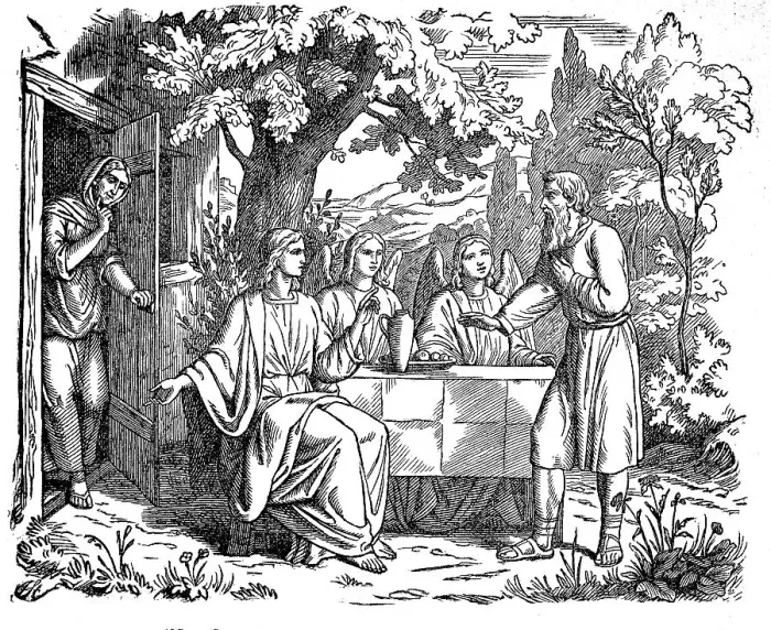 Framed Print : Abraham's Hospitality and Intercession Framed Print : Abraham's Hospitality and Intercession