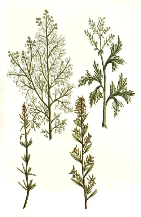Framed Print : Absinthium ponticum aluine romane Framed Print : Absinthium ponticum aluine romane