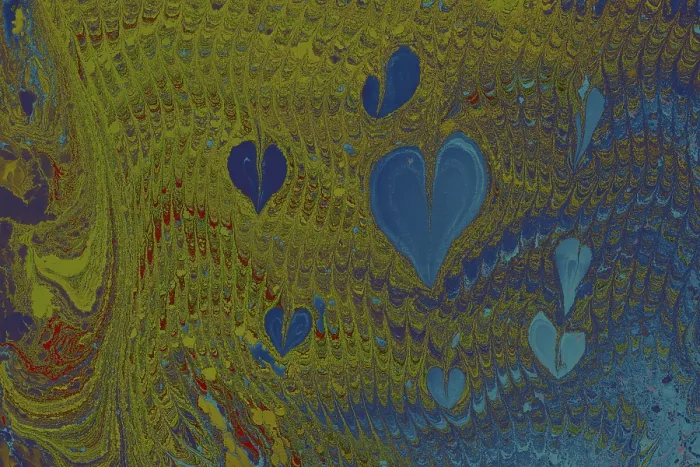 Framed Print : Abstract creative marbling pattern with love concept for fabric