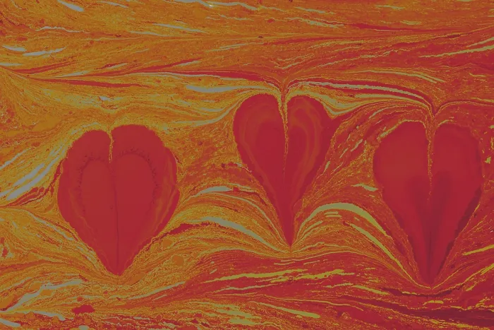 Framed Print : Abstract creative marbling pattern with love concept for fabric