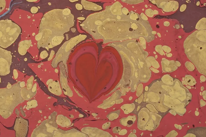 Framed Print : Abstract creative marbling pattern with love concept for fabric