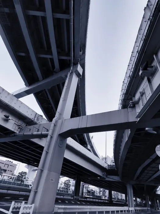 Framed Print : Abstract elevated highway interchange in Tokyo Framed Print : Abstract elevated highway interchange in Tokyo