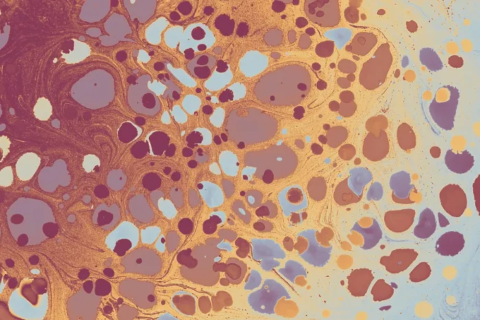 Framed Print : Abstract marbling floral pattern for fabric