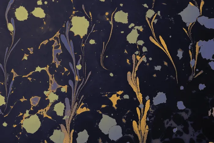Framed Print : Abstract marbling floral pattern for fabric
