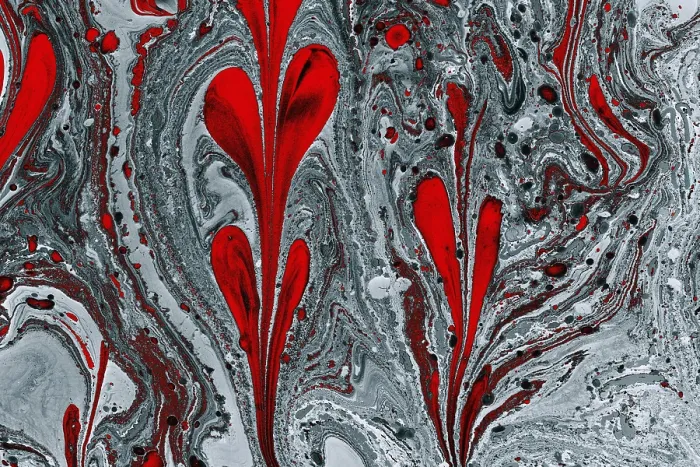 Framed Print : Abstract marbling floral pattern for fabric