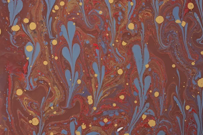 Framed Print : Abstract marbling floral pattern for fabric