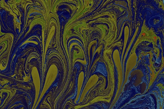 Framed Print : Abstract marbling floral pattern for fabric
