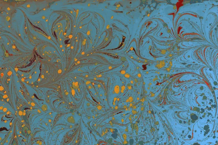 Framed Print : Abstract marbling floral pattern for fabric Framed Print : Abstract marbling floral pattern for fabric