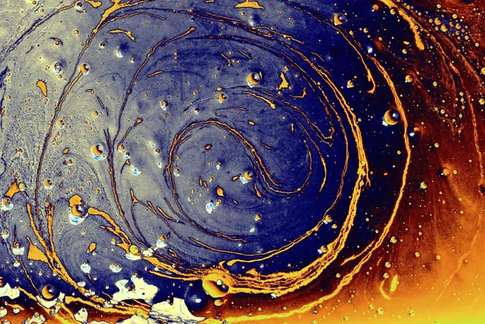 Framed Print : Abstract marbling floral pattern for fabric