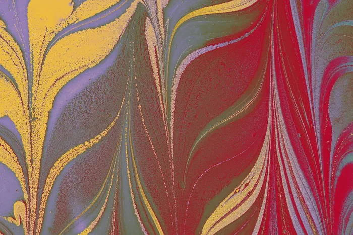 Framed Print : Abstract marbling floral pattern for fabric