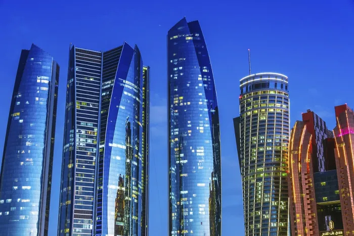 Framed Print : ABU DHABI, UNITED ARAB EMIRATES - FEB 13