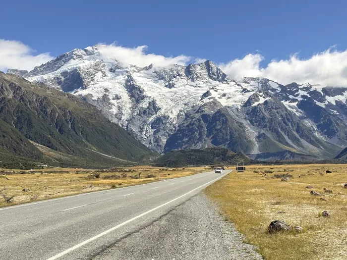Framed Print : Access to the Hooker Valley Track hiking trail