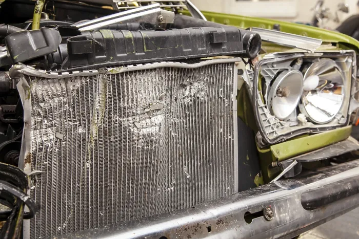 Framed Print : Accident, Car crash collision. Closeup shot of a crashed oldtimer cars front with Vehicle Radiator Framed Print : Accident, Car crash collision. Closeup shot of a crashed oldtimer cars front with Vehicle Radiator