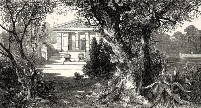 Framed Print : ACT I. SCENE I. A Grove before the Temple of Diana