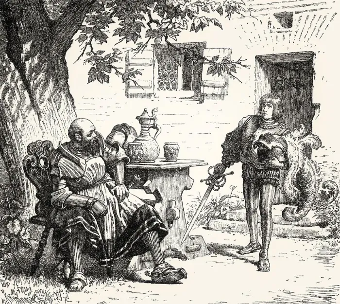 Framed Print : ACT I. SCENE II. Goetz von Berlichingen
