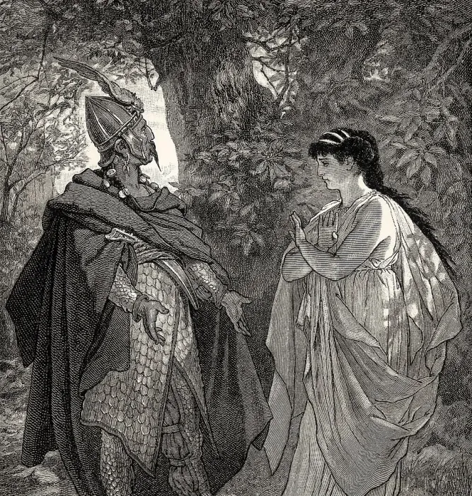 Framed Print : ACT I, SCENE III. Iphigenia, Thoas Framed Print : ACT I, SCENE III. Iphigenia, Thoas