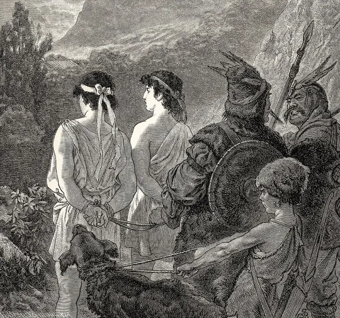 Framed Print : ACT I, SCENE IV. scene from Iphigenia in Tauris