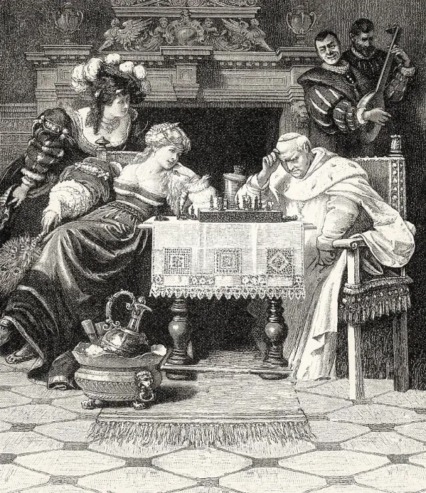Framed Print : ACT II. SCENE I. Bamberg, The Bishop and Adelaide
