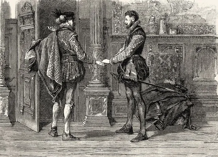 Framed Print : ACT II, SCENE II. Egmont's residence