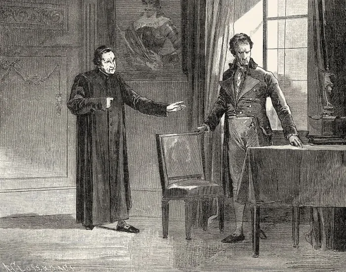 Framed Print : ACT III. SCENE I. Secretary, Secular Priest Framed Print : ACT III. SCENE I. Secretary, Secular Priest