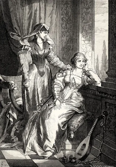 Framed Print : ACT III. SCENE II. Princess, Leonora Framed Print : ACT III. SCENE II. Princess, Leonora
