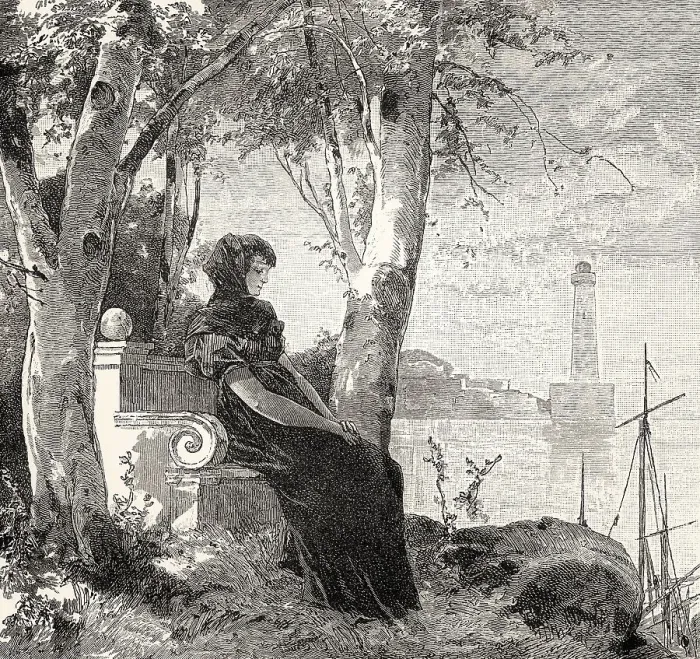 Framed Print : ACT IV. SCENE I. Park at the port Framed Print : ACT IV. SCENE I. Park at the port