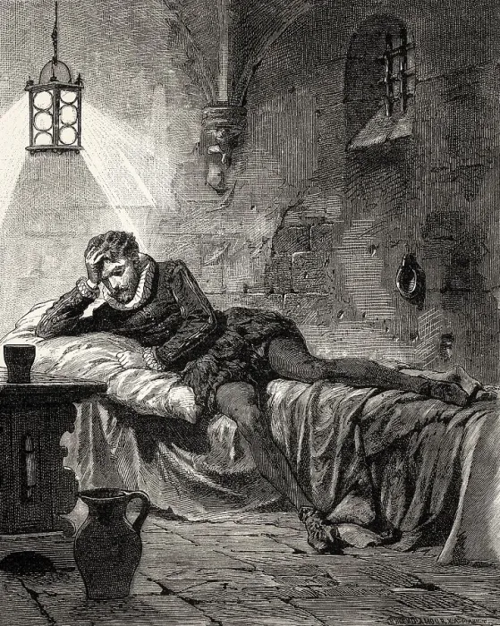 Framed Print : ACT V. SCENE II. Egmont in prison