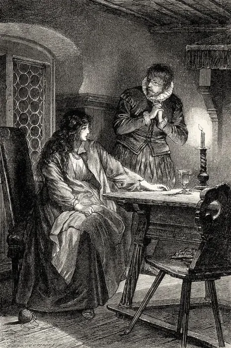 Framed Print : ACT V. SCENE III. Clara's house