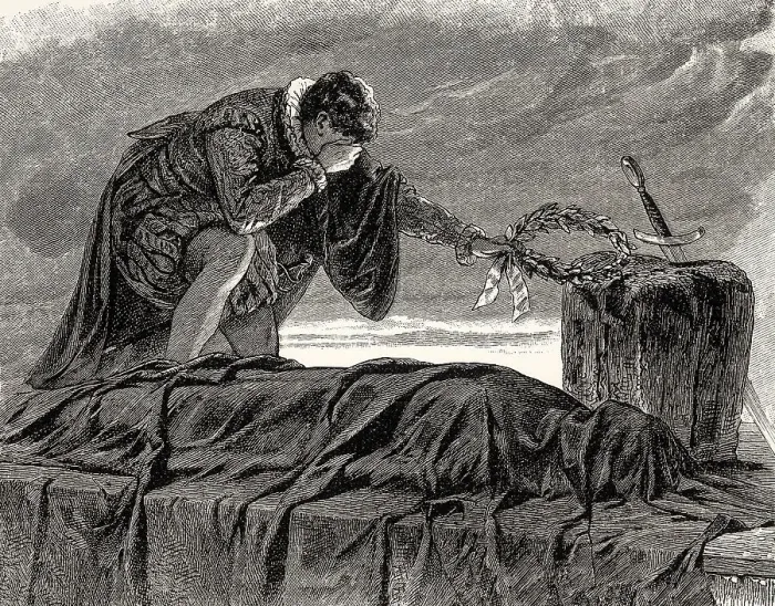 Framed Print : ACT V. SCENE IV. scene from EGMONT by Johann Wolfgang von Goethe