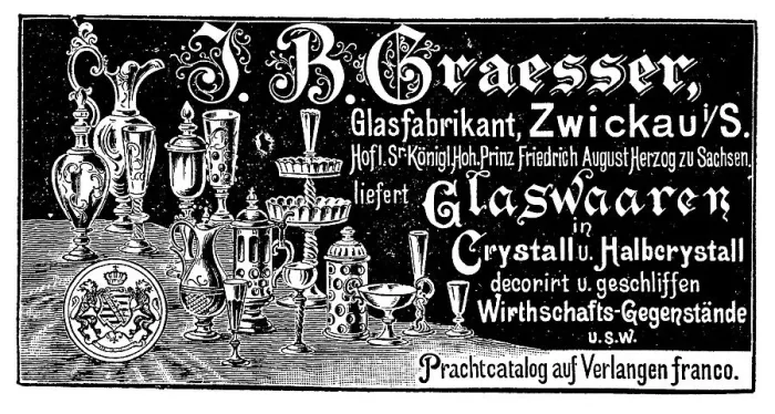 Framed Print : Advertisement of the company Graesser
