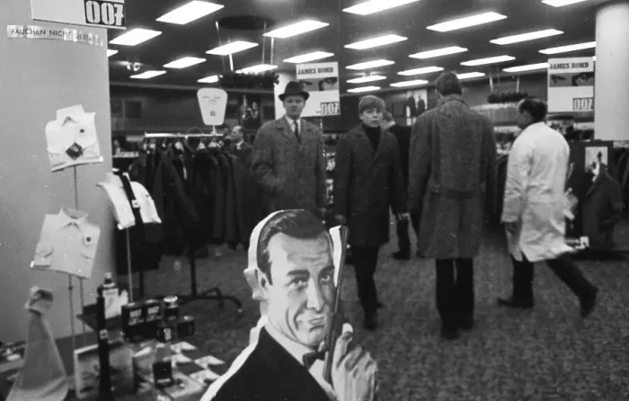 Framed Print : With the advertising fad James Bond 007