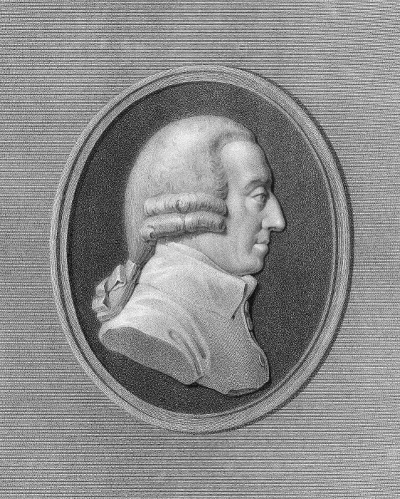 Framed Print : Adam Smith, 1723-1790, a Scottish moral philosopher