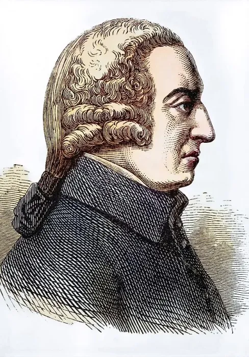 Framed Print : Adam Smith (baptised 16 June 1723 in Kirkcaldy)