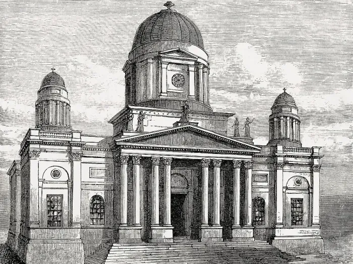Framed Print : Adam's design for St George's Church Framed Print : Adam's design for St George's Church