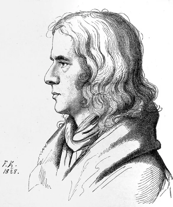 Framed Print : Adelbert von Chamisso (1781 - 1838)