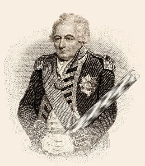 Framed Print : Admiral der Flotte John Jervis, 1