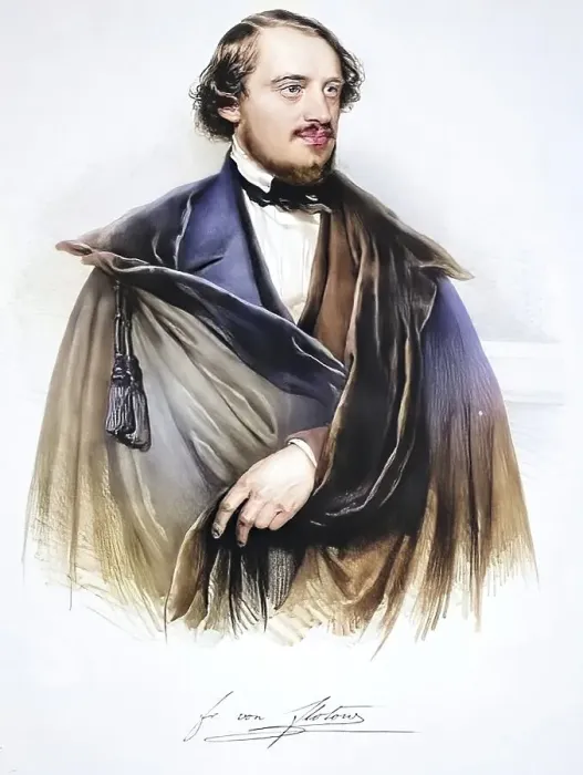 Framed Print : Adolf Ferdinand Friedrich von Flotow (born 27 April 1812 in Teutendorf)