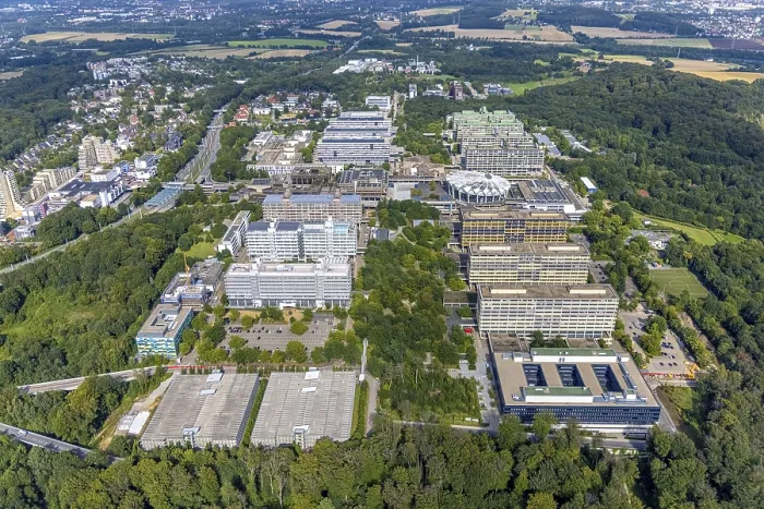 Framed Print : Aerial photo, RUB Ruhr University Bochum in the Querenburg district of Bochum Framed Print : Aerial photo, RUB Ruhr University Bochum in the Querenburg district of Bochum