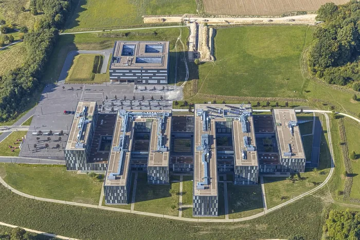 Framed Print : Aerial photograph, Bielefeld University of Applied Sciences