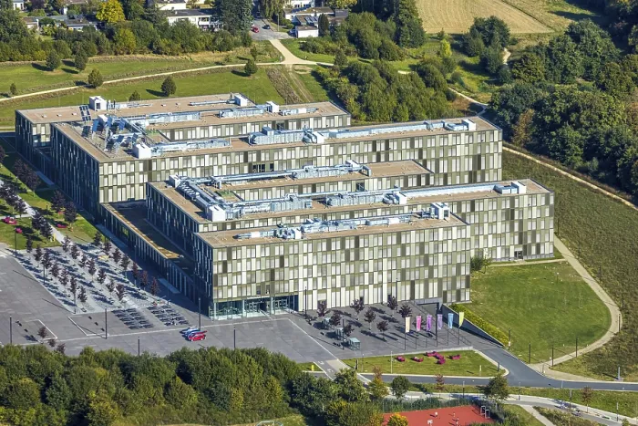 Framed Print : Aerial photograph, Bielefeld University of Applied Sciences