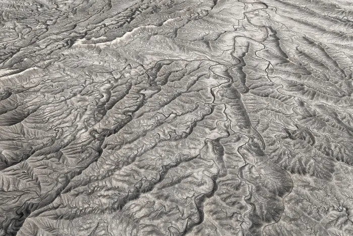 Framed Print : Aerial photograph capturing the intricate Framed Print : Aerial photograph capturing the intricate