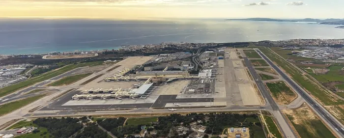 Framed Print : Aerial view, Aeroport de Palma